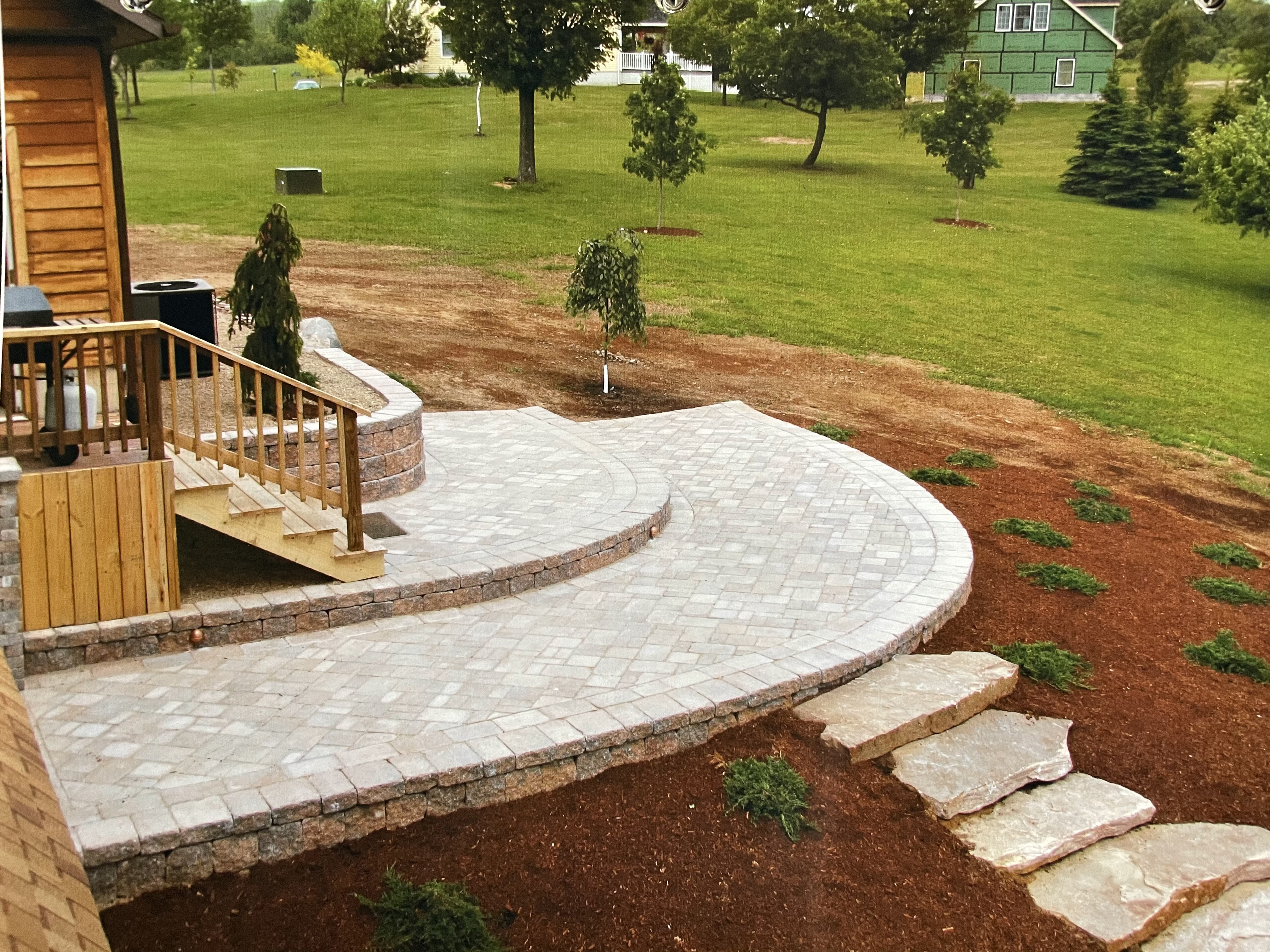 Multiple Level Paver Patios